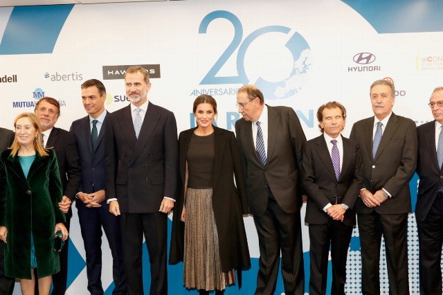 Foto Felipe y Letizia en el XX aniversario de La Razón