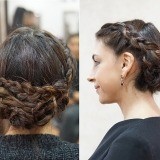 Recogido trenzado romántico