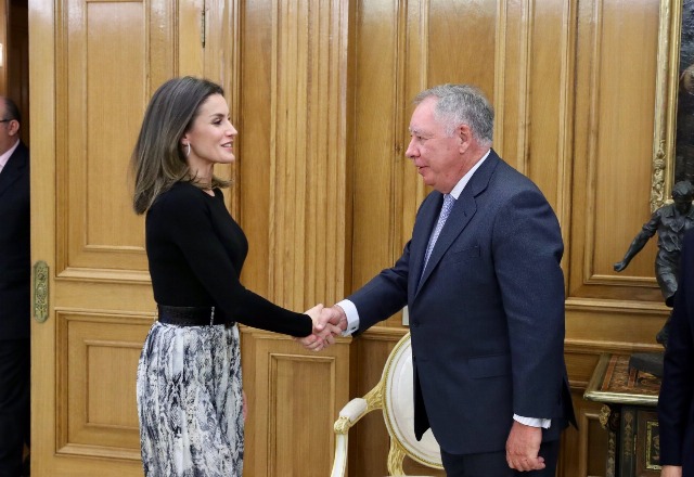 Foto Doña Letizia recibe a las entidades organizadoras de la Feria Internacional del Sector de Frutas y Hortalizas Fruit Attraction