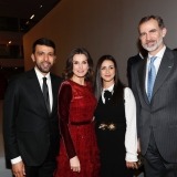Los Reyes junto al Premio Príncipe de Asturias de los Deportes 2014, Hicham El Guerrouj