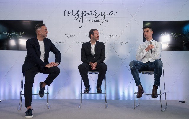 Foto Cristiano Ronaldo durante la inauguración de Insparya