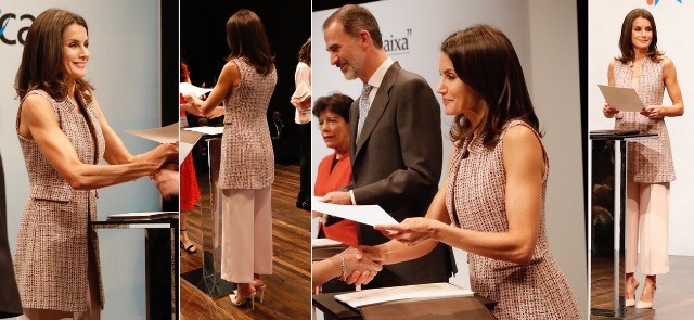 Foto Letizia estrena chaleco de Zara y peinado de aires retro