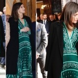 Letizia repite su original vestido de inspiración hindú