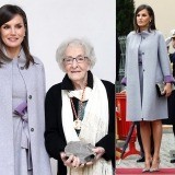 Letizia se pone lady con Carolina Herrera para entregar el Premio Cervantes