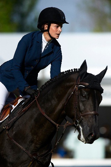 Foto Athina Onassis en plena competición