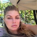 Fergie sin maquillar