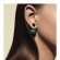 Ir a la foto Pendiente de perlas asimétricas en verde jade y azul zafiro de Dior
